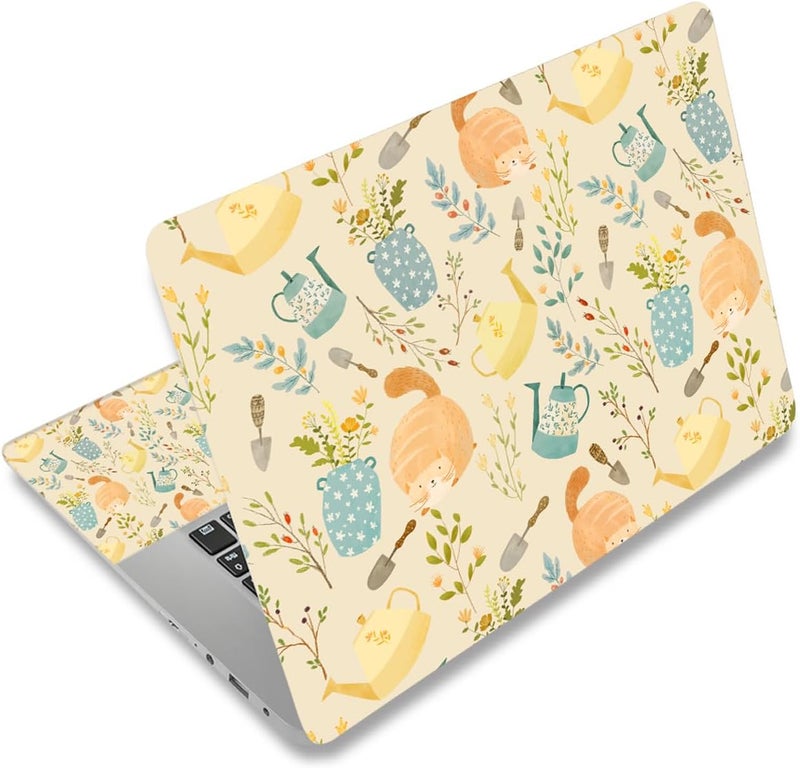 AORTDES Laptop Skin Sticker 12.1 13 13.3 14 15 15.6 Inches Netbook Sticker Decal Reusable Universal Notebook PC Art Personalized Protector by (AD-NEK-84 Ginger Cats) - Image 1